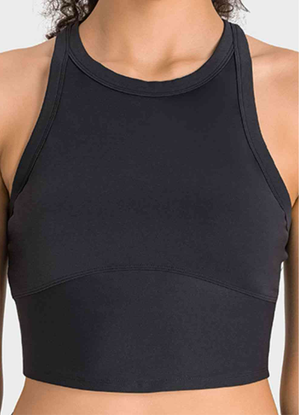 Joanna Racerback Cropped Sports Tank