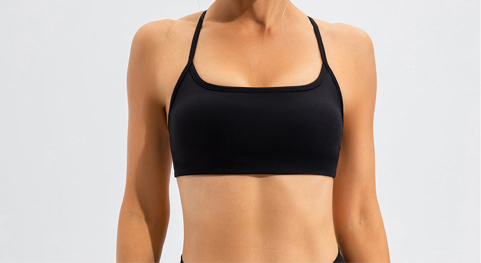 Avery Crisscross Back Spaghetti Strap Sports Bra (multiple color options)