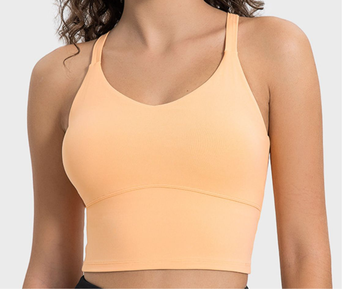 Millennia Crisscross Round Neck Active Tank