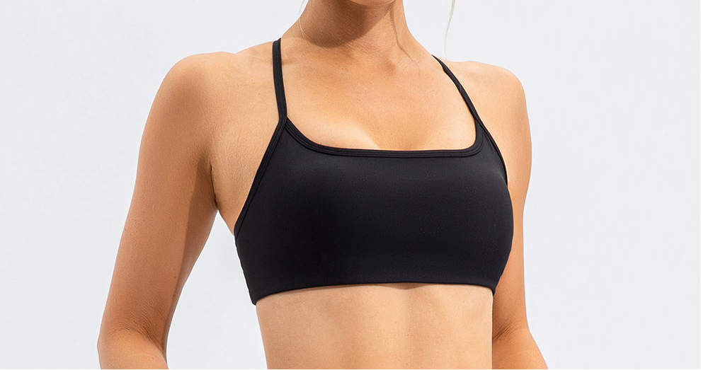 Avery Crisscross Back Spaghetti Strap Sports Bra (multiple color options)