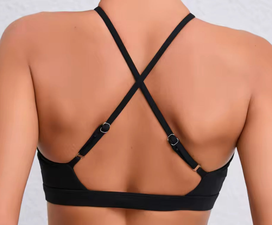 Ivy Crisscross Front and Back Sports Bra