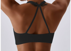 Arias Twisted Front Crisscross Back Sports Bra