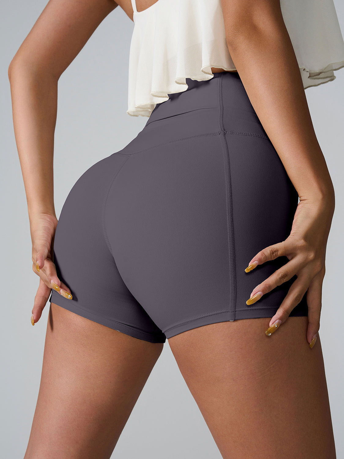 Brienne Pocketed High Waist Active Shorts (multiple color options)