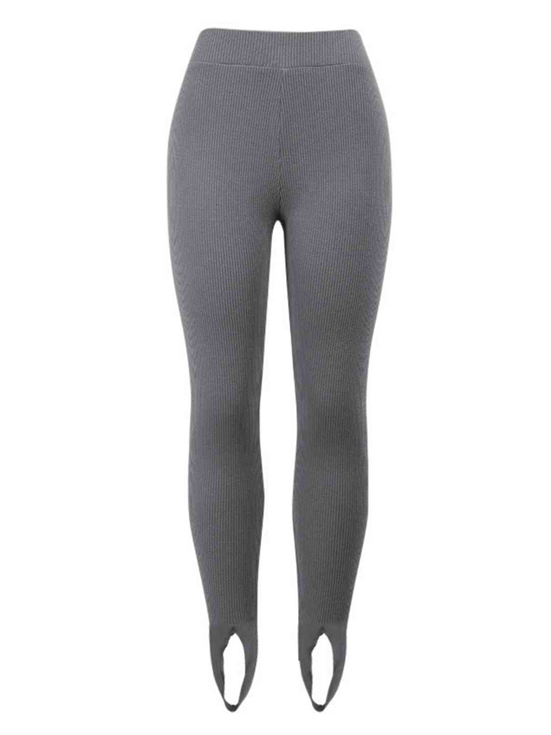 Brooklyn Ribbed Mid Waist Stirrup Leggings (multiple color options)