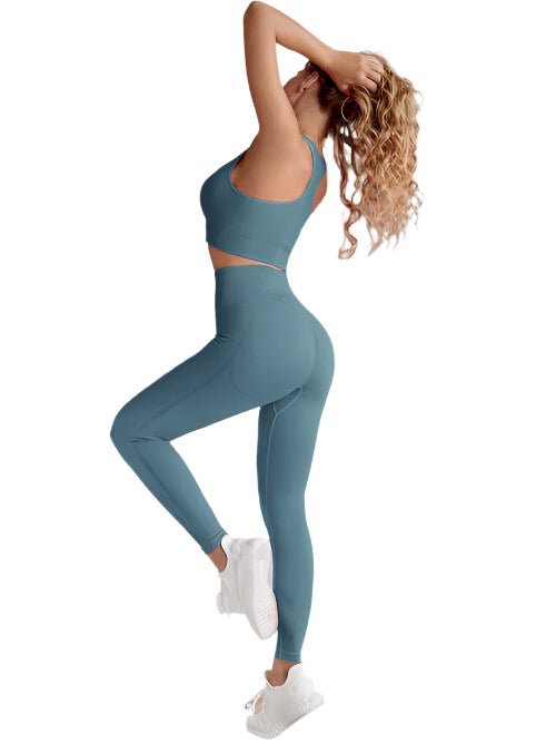 Kai Racerback Sport Tank and Legging Set (multiple color options)