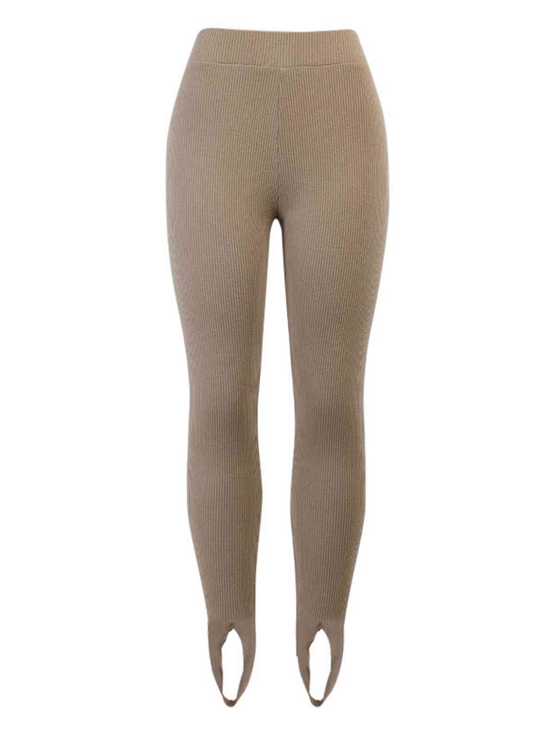 Brooklyn Ribbed Mid Waist Stirrup Leggings (multiple color options)