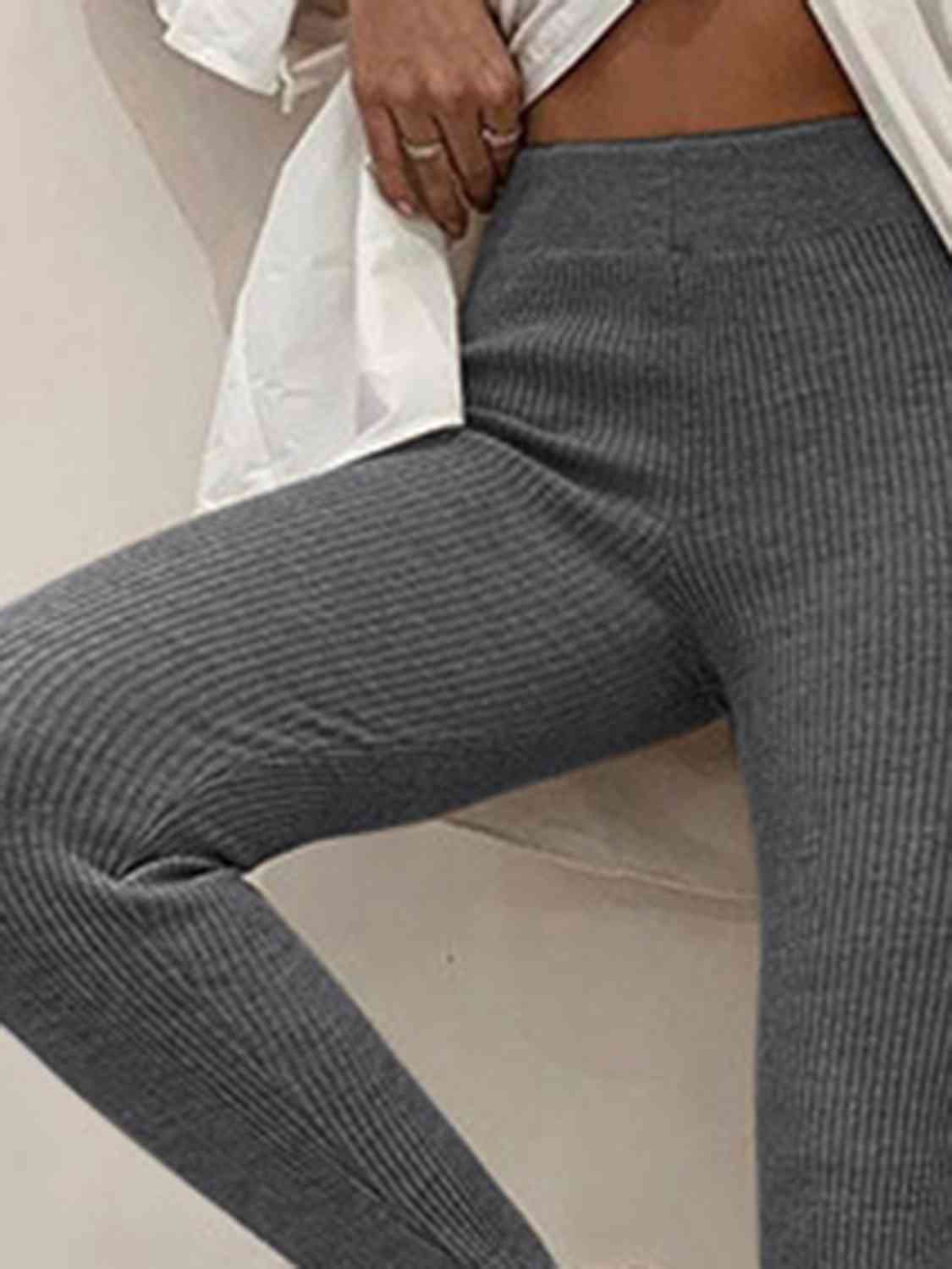 Brooklyn Ribbed Mid Waist Stirrup Leggings (multiple color options)