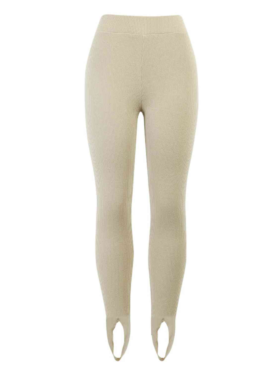 Brooklyn Ribbed Mid Waist Stirrup Leggings (multiple color options)