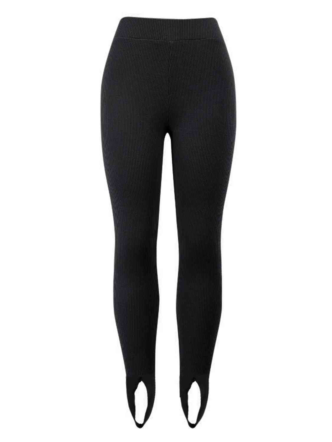 Brooklyn Ribbed Mid Waist Stirrup Leggings (multiple color options)