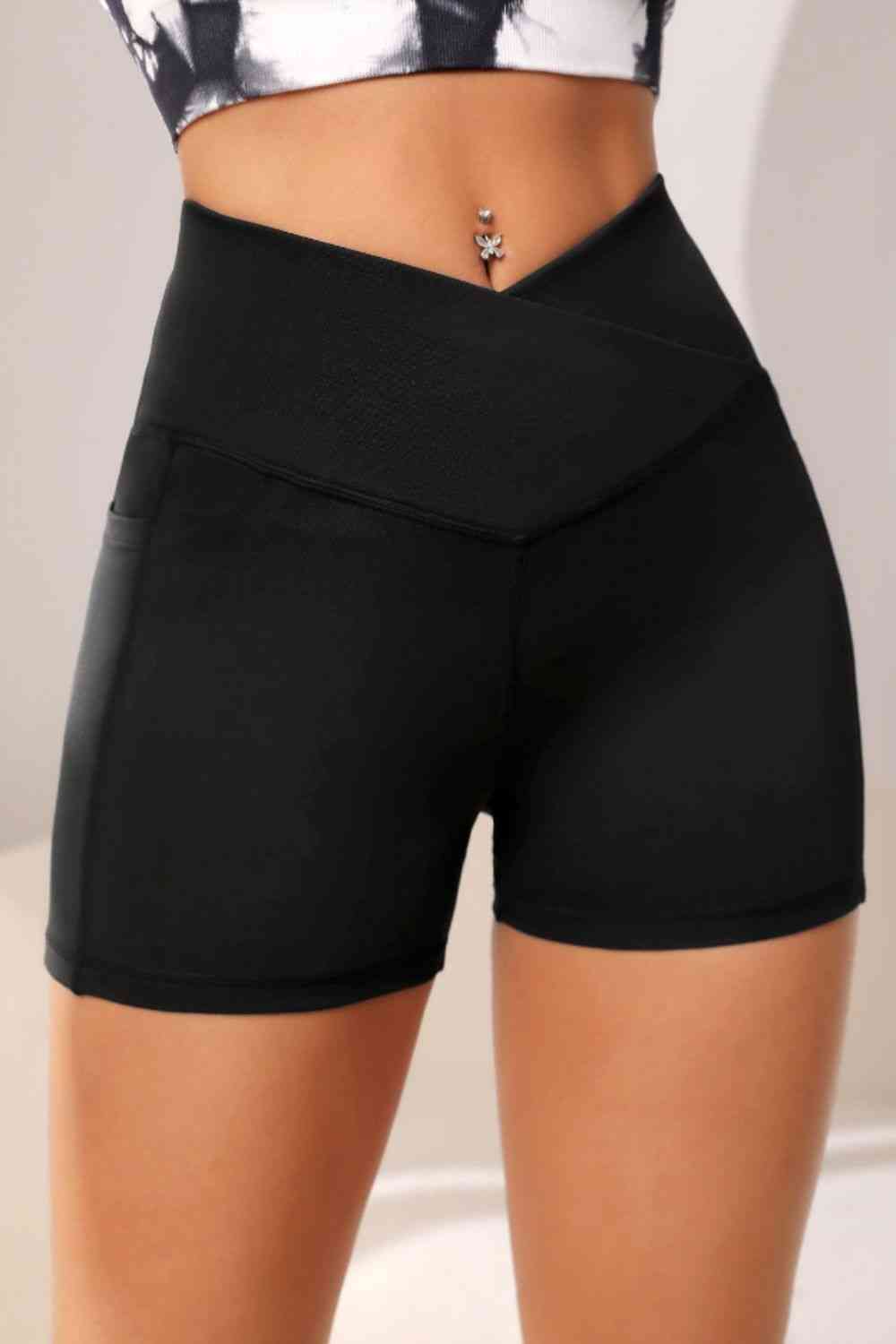 Salley Wide Waistband Shorts with Pocket (color options)