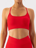 Noni Spaghetti Strap Y Back Sports Bra (multiple color options)