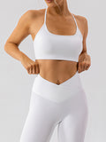 Noni Spaghetti Strap Y Back Sports Bra (multiple color options)