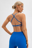 Avery Crisscross Back Spaghetti Strap Sports Bra (multiple color options)