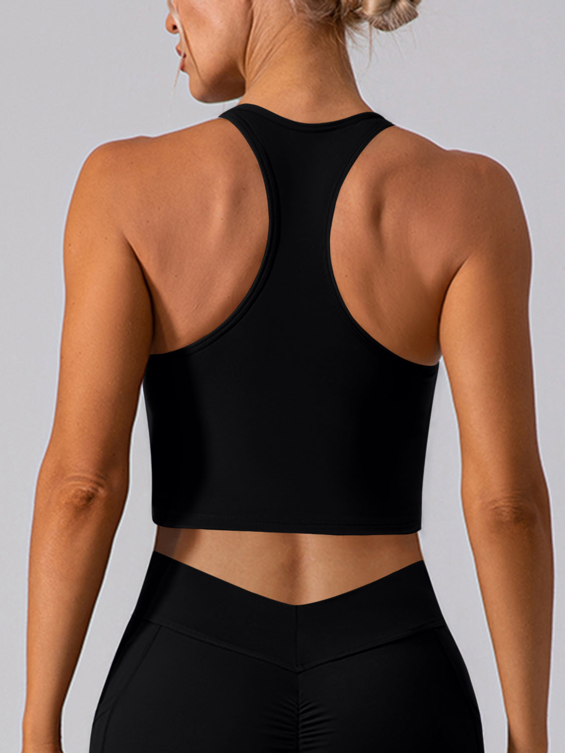 Stormi Square Neck Racerback Cropped Tank (multiple color options)