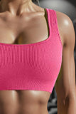 Dora Square Neck Wide Strap Active Bra (multiple color options)