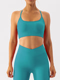 Noni Spaghetti Strap Y Back Sports Bra (multiple color options)