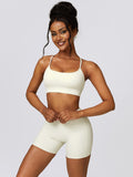 Coco Sport Bra and Wide Waistband Shorts Set (multiple color options)