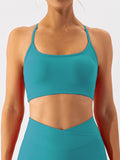 Noni Spaghetti Strap Y Back Sports Bra (multiple color options)