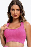 Seeia Scoop Neck Racerback Wide Strap Active Short Set (multiple color options)