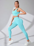 Rochelle Scoop Neck Wide Strap Top and Legging Set (color options)