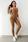 Aurora Asymmetrical Neck, Wide Strap Active Jumpsuit (multiple color options)