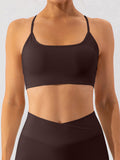 Noni Spaghetti Strap Y Back Sports Bra (multiple color options)