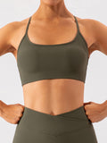 Noni Spaghetti Strap Y Back Sports Bra (multiple color options)