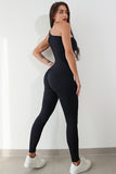 Aurora Asymmetrical Neck, Wide Strap Active Jumpsuit (multiple color options)