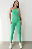 Aurora Asymmetrical Neck, Wide Strap Active Jumpsuit (multiple color options)