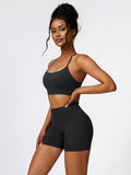 Coco Sport Bra and Wide Waistband Shorts Set (multiple color options)