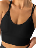 Jaime Crisscross Scoop Neck Sports Bra (two color Options)