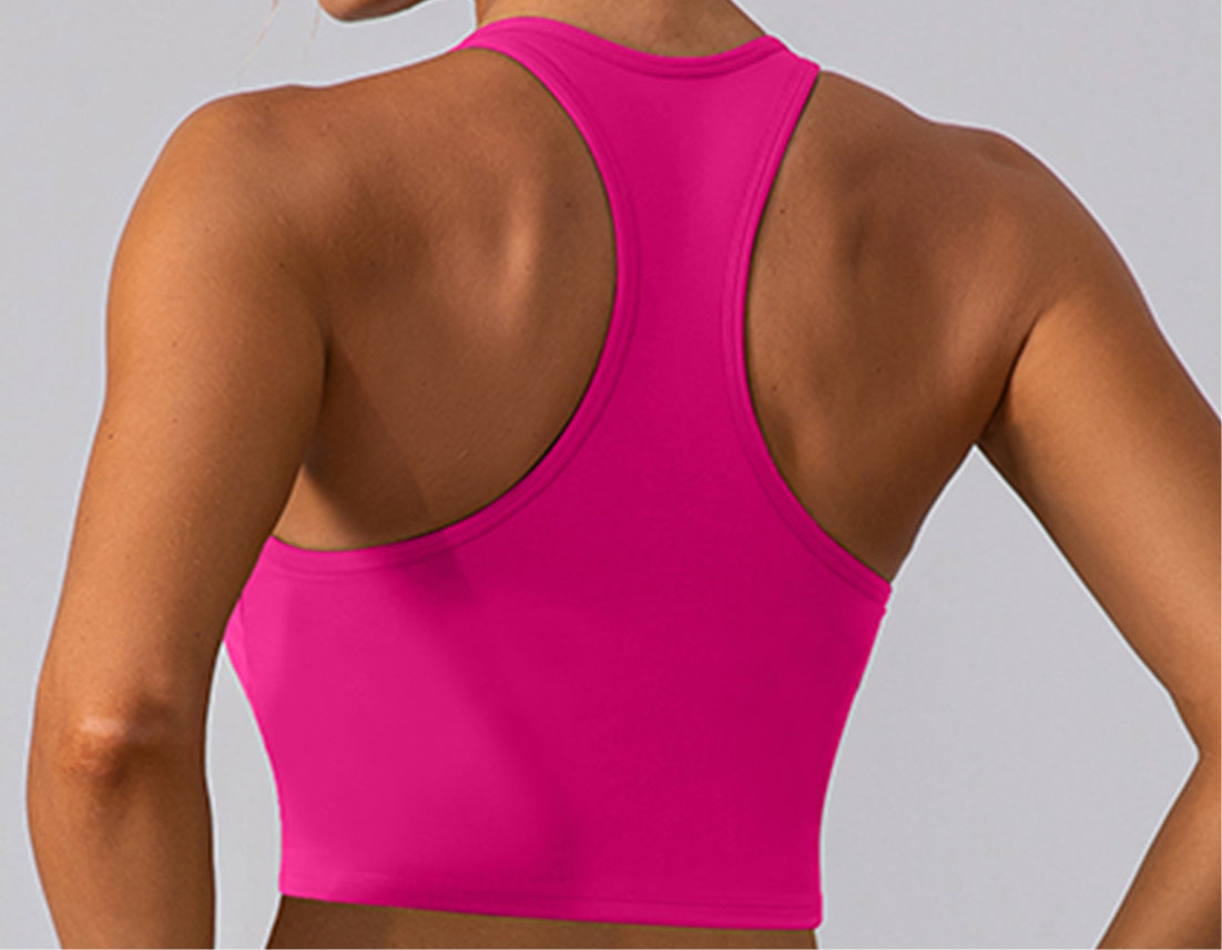 Stormi Square Neck Racerback Cropped Tank (multiple color options)