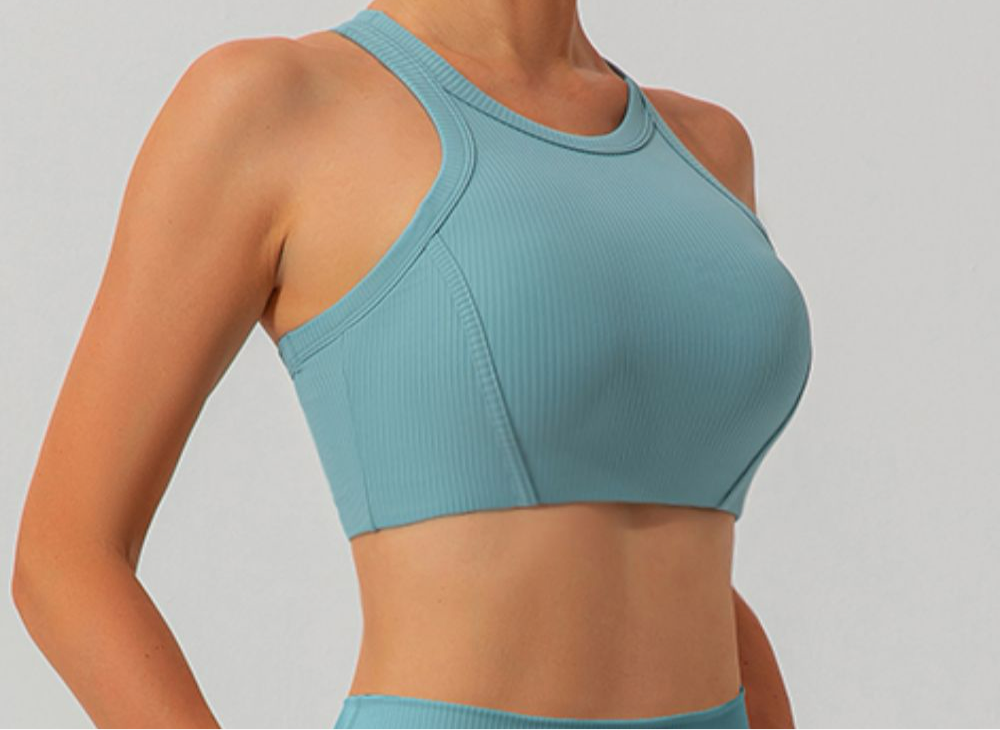 Quinn Round Neck Racerback Cropped Active Tank (multiple color options)