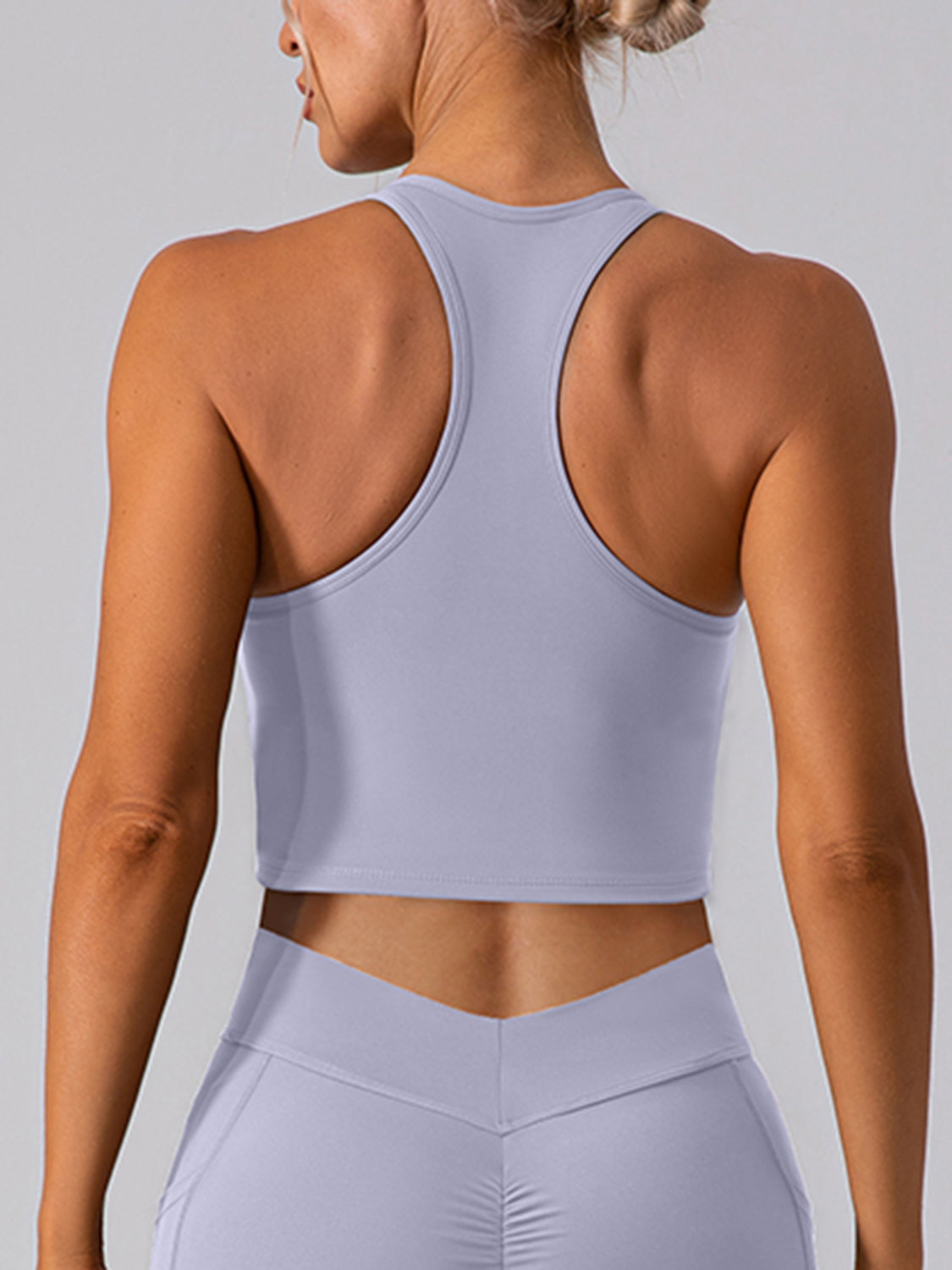 Stormi Square Neck Racerback Cropped Tank (multiple color options)