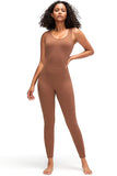 Carlie Crisscross Back Wide Strap Active Jumpsuit (color options)