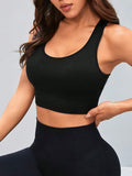 Adele Cutout Racerback Scoop Neck Active Tank