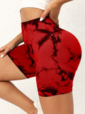 Bobbi Tie-Dye High Waist Active Shorts (multiple color options)