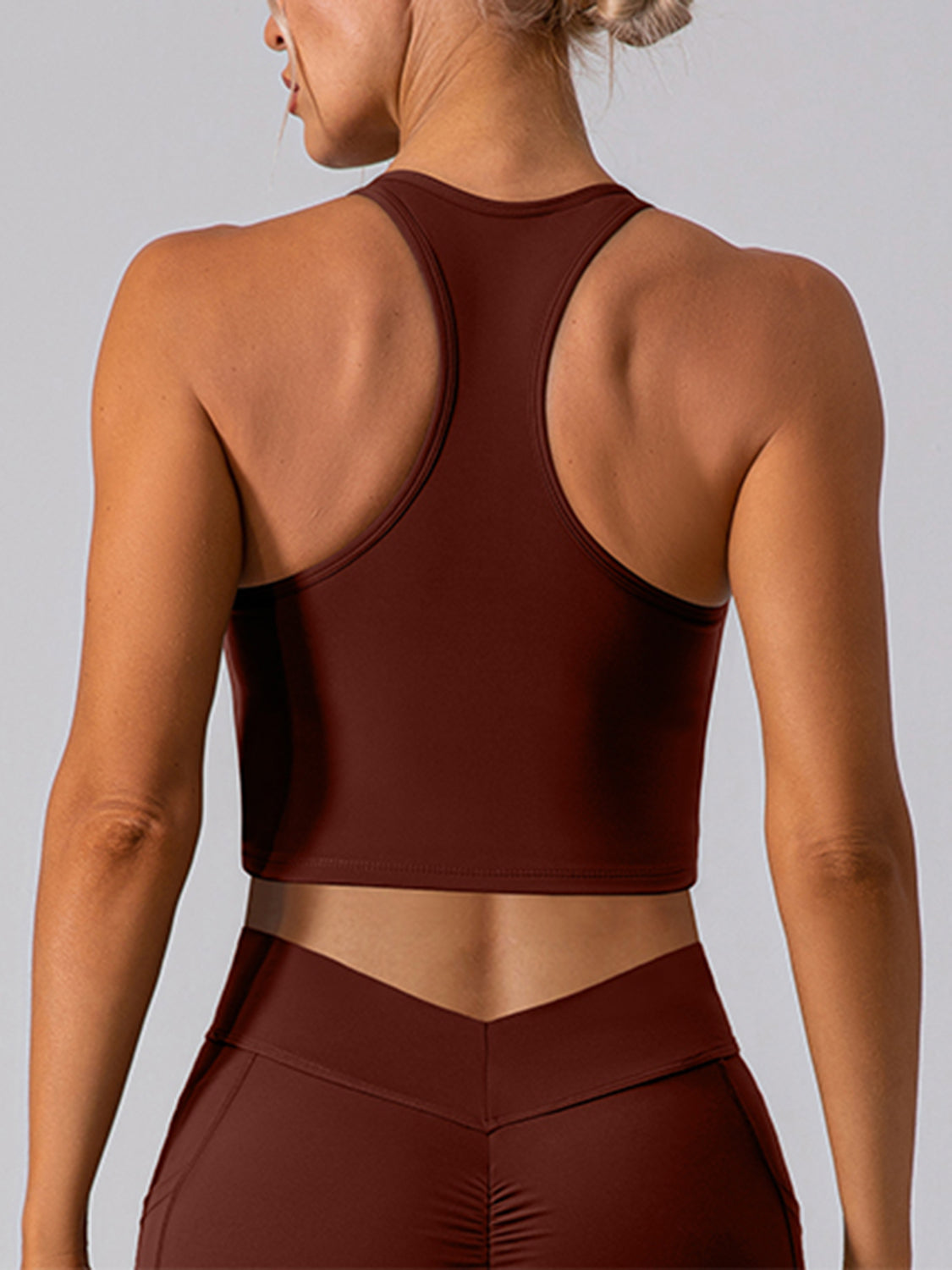 Stormi Square Neck Racerback Cropped Tank (multiple color options)