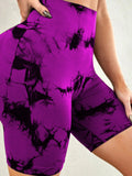 Bobbi Tie-Dye High Waist Active Shorts (multiple color options)