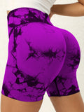 Bobbi Tie-Dye High Waist Active Shorts (multiple color options)