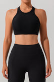 Quinn Round Neck Racerback Cropped Active Tank (multiple color options)