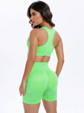 Nichelle Scoop Neck Wide Strap Racerback Tank and Shorts Set (multiple color options)