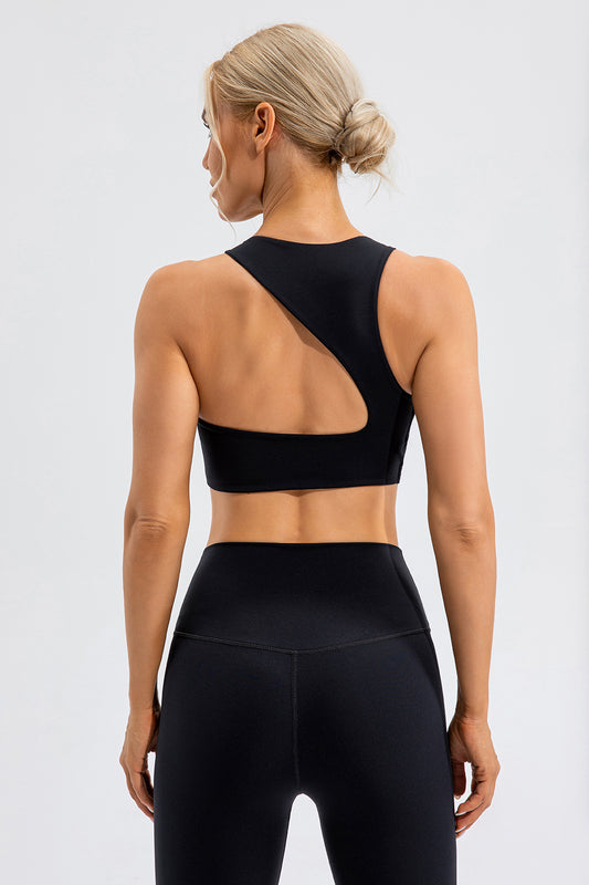 Amani Cutout Back  Cropped Active Tank (color options)