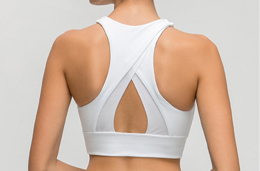 Noelle Halter Neck Keyhole Sports Bra (color options)