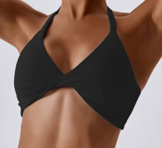 Arias Twisted Front Crisscross Back Sports Bra