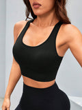 Adele Cutout Racerback Scoop Neck Active Tank