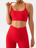 Noni Spaghetti Strap Y Back Sports Bra (multiple color options)