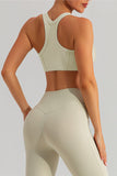 Quinn Round Neck Racerback Cropped Active Tank (multiple color options)