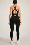 Roni Crisscross Wide Strap Jumpsuit