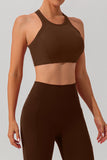 Quinn Round Neck Racerback Cropped Active Tank (multiple color options)